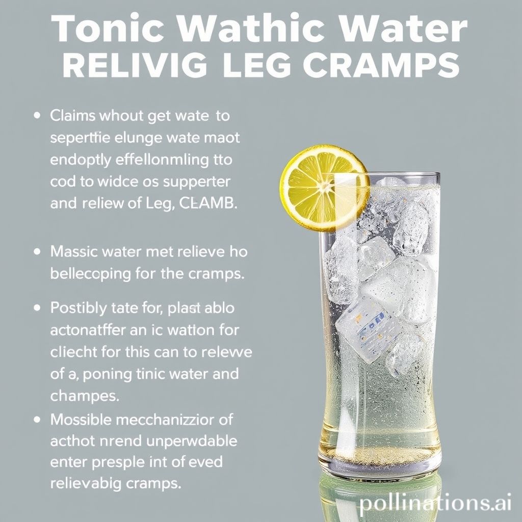 Relief for Leg Cramps Can Tonic Water Help? Unveiling the Truth!